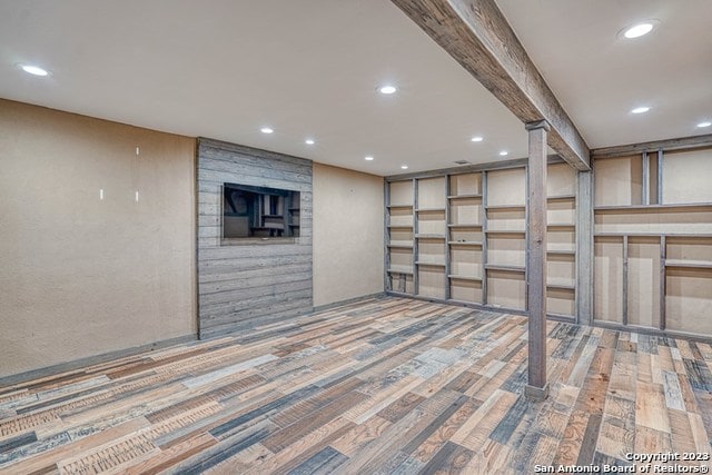 interior space featuring hardwood / wood-style flooring