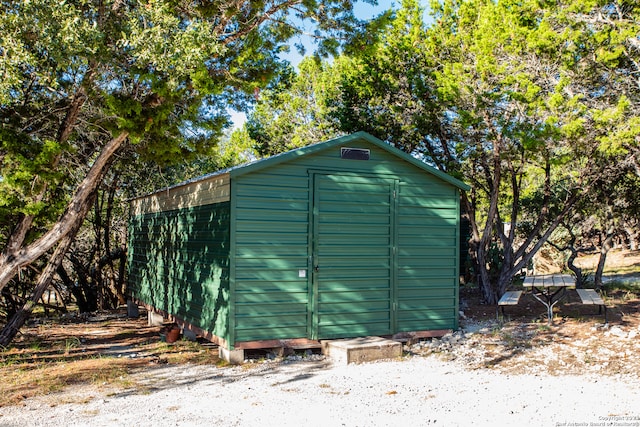 view of shed / structure