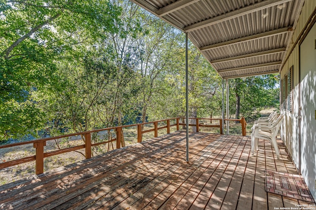 view of deck