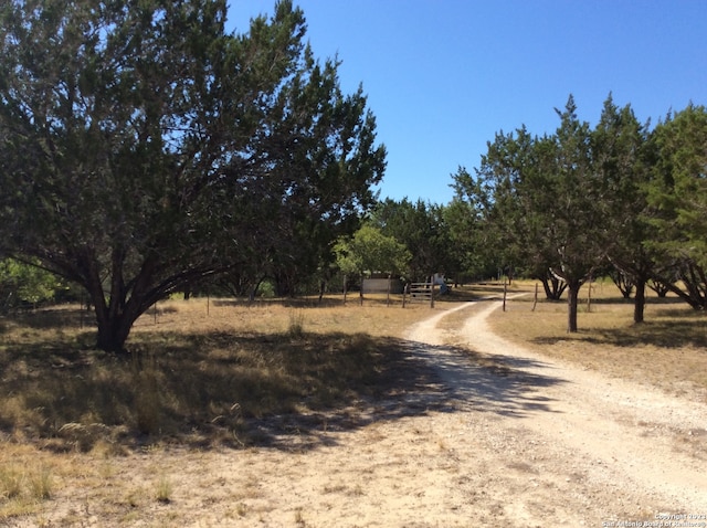 view of street featuring a rural view