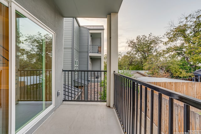 view of balcony