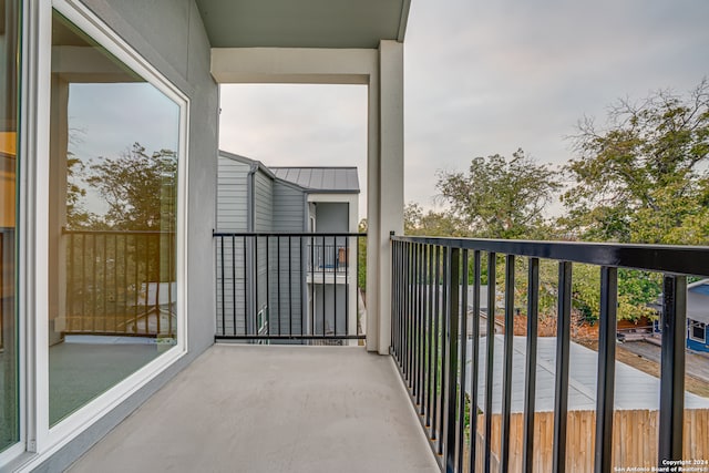 view of balcony