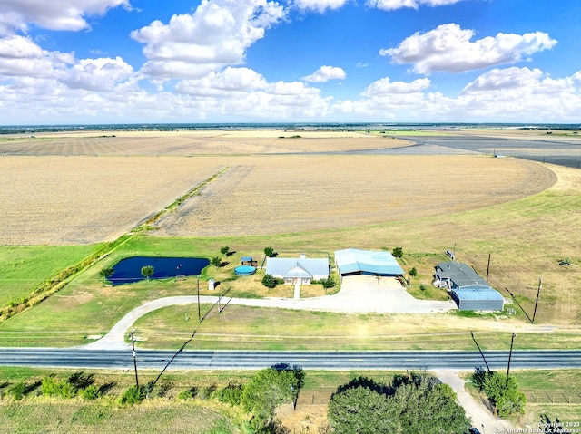 bird's eye view featuring a rural view