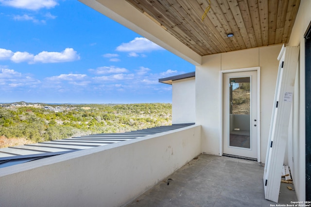 view of balcony