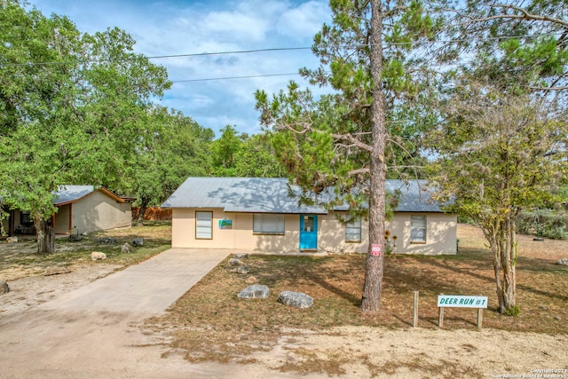 view of ranch-style home