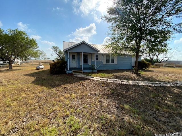 view of front of home