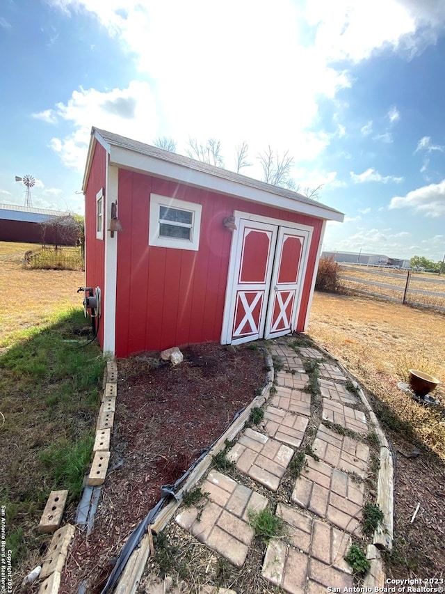 view of shed / structure