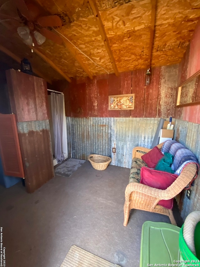 miscellaneous room featuring concrete flooring