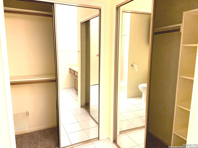 view of closet