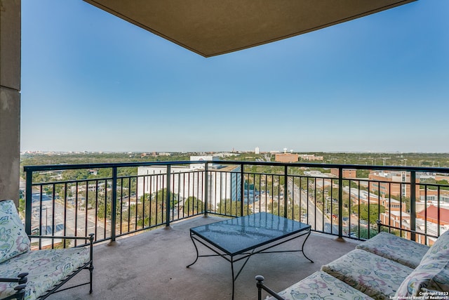 view of balcony