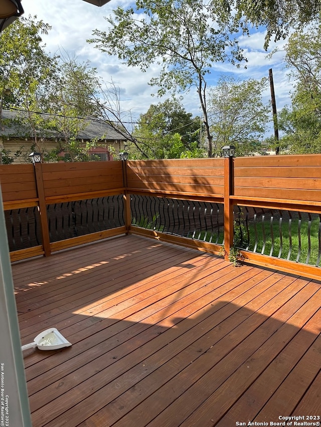 view of deck