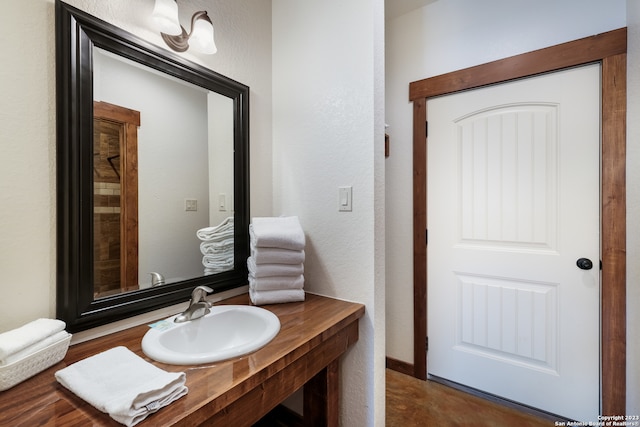 bathroom with large vanity