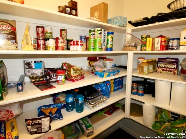 view of pantry