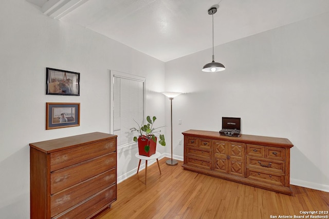 interior space featuring light hardwood / wood-style floors