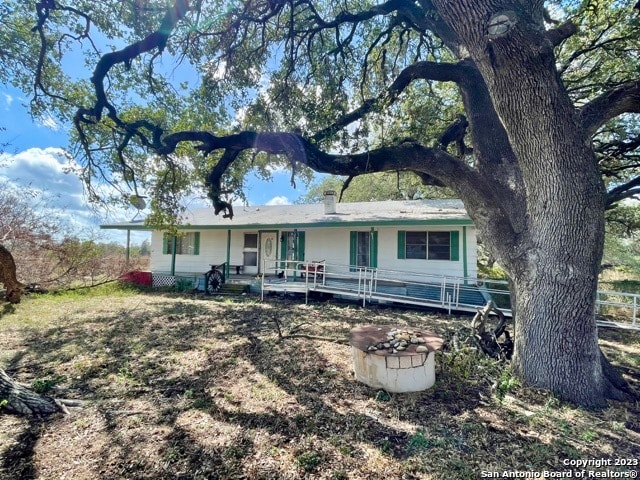 view of back of property