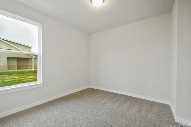 view of carpeted empty room