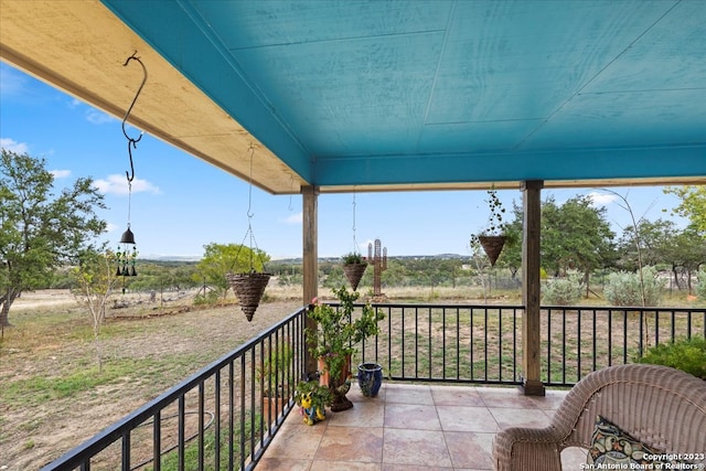 view of balcony