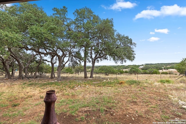 view of nature with a rural view