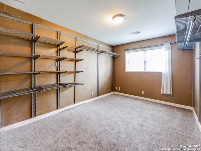 interior space featuring carpet flooring