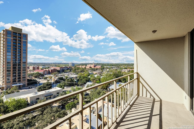 view of balcony