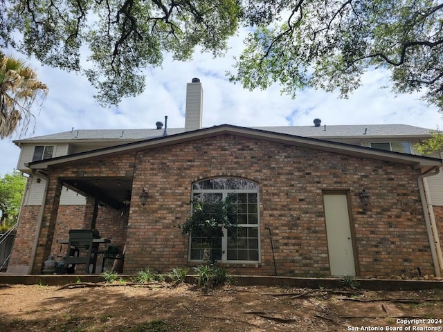 view of rear view of property