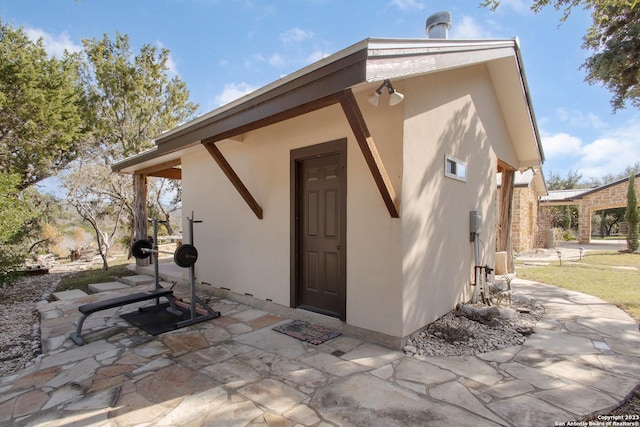 exterior space with a patio area