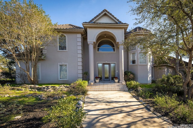 view of front of home