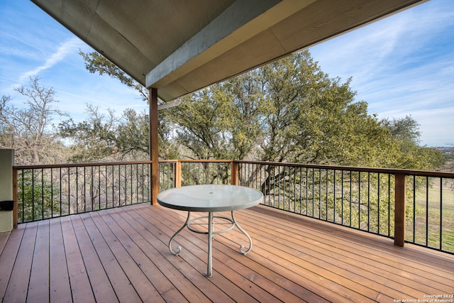 view of wooden terrace