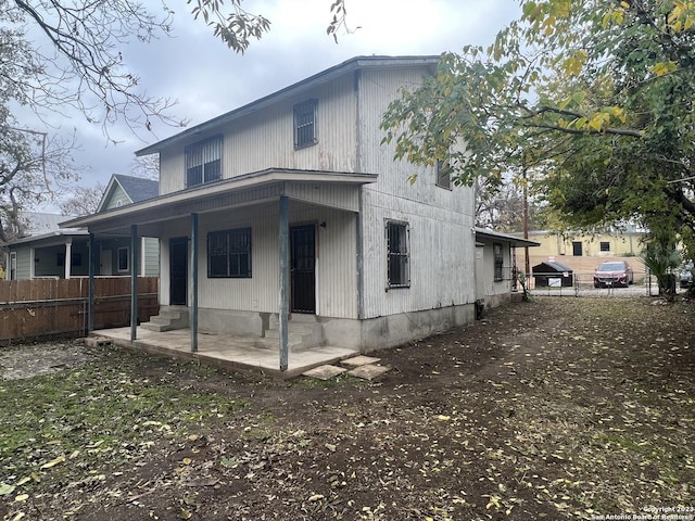 view of rear view of property