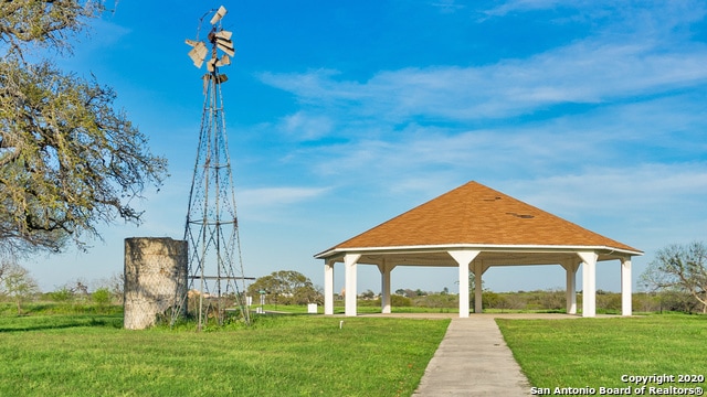 view of property's community featuring a gazebo and a yard