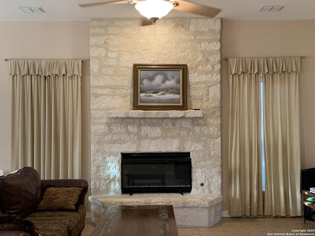 bedroom with ceiling fan and dark wood-type flooring