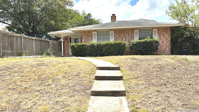 view of front of property