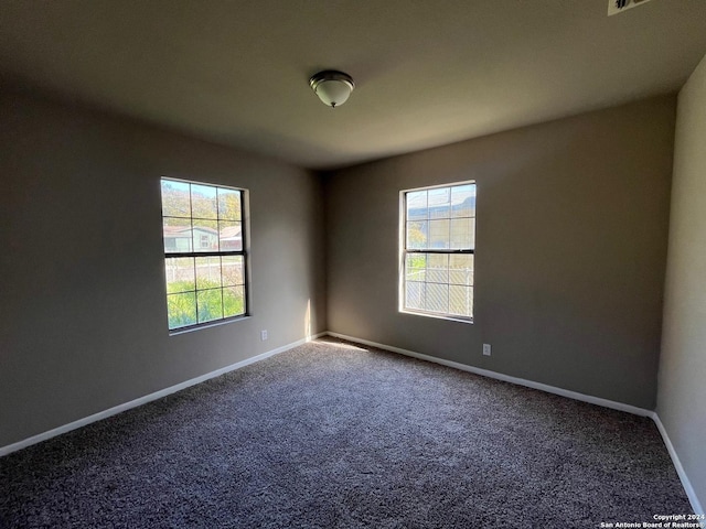 view of carpeted empty room