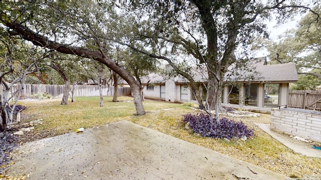 view of yard featuring a patio