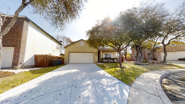 view of front of property with a front lawn