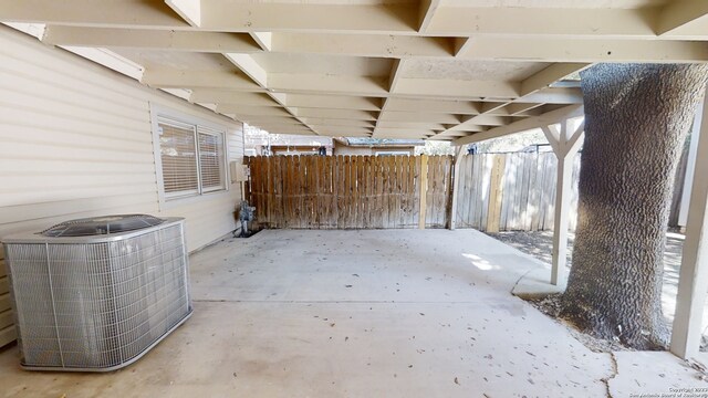 view of patio with central air condition unit