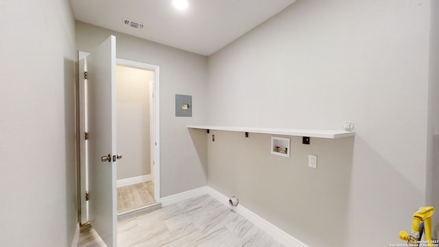 laundry room featuring washer hookup