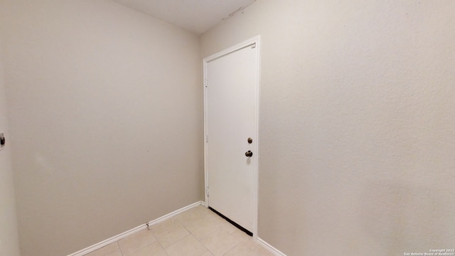 interior space with light tile patterned flooring