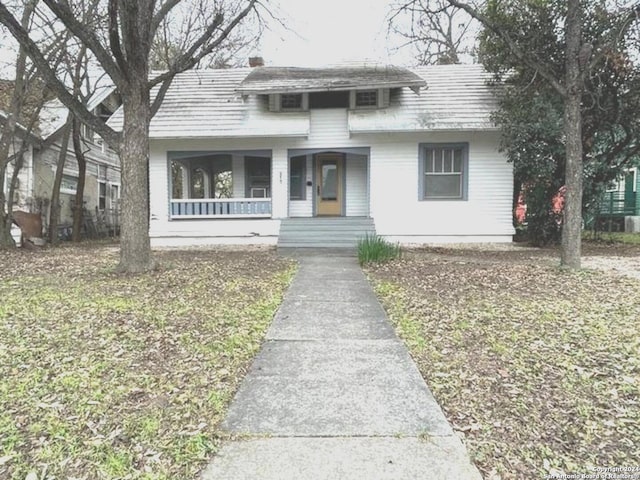 view of front of home with a porch