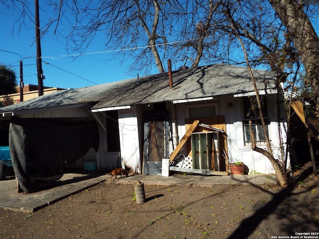 view of rear view of property