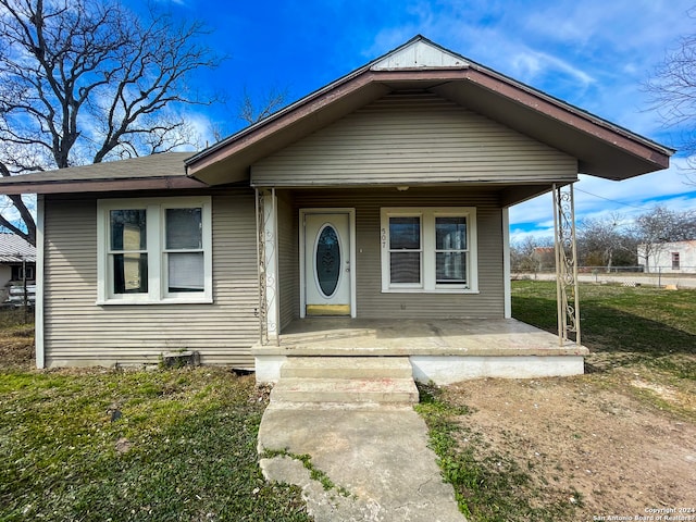 view of bungalow-style house