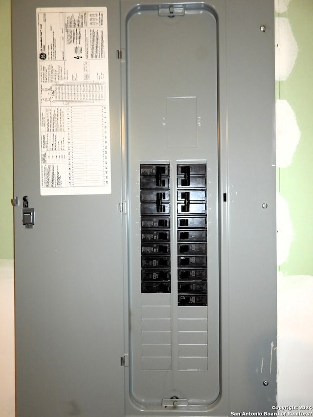 utility room with electric panel