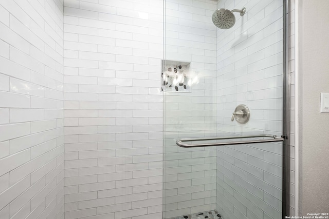 bathroom with walk in shower