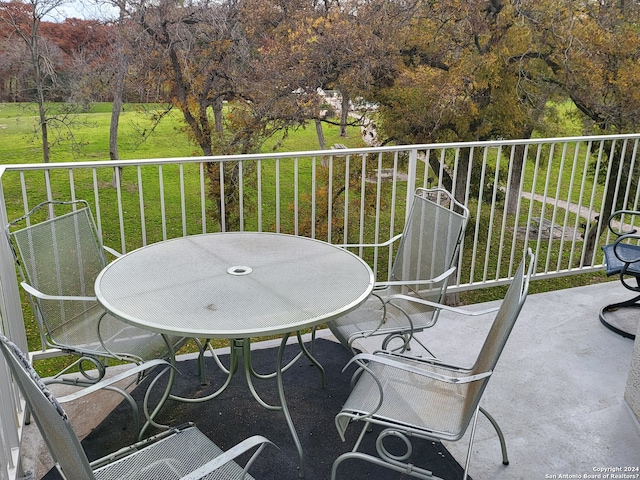 view of balcony