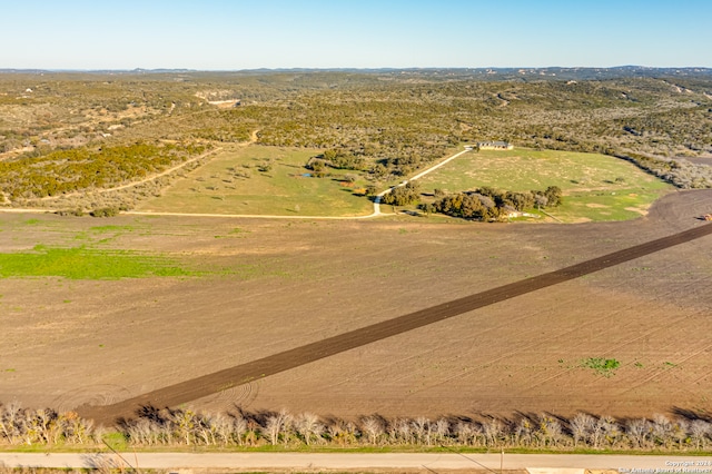 bird's eye view featuring a rural view