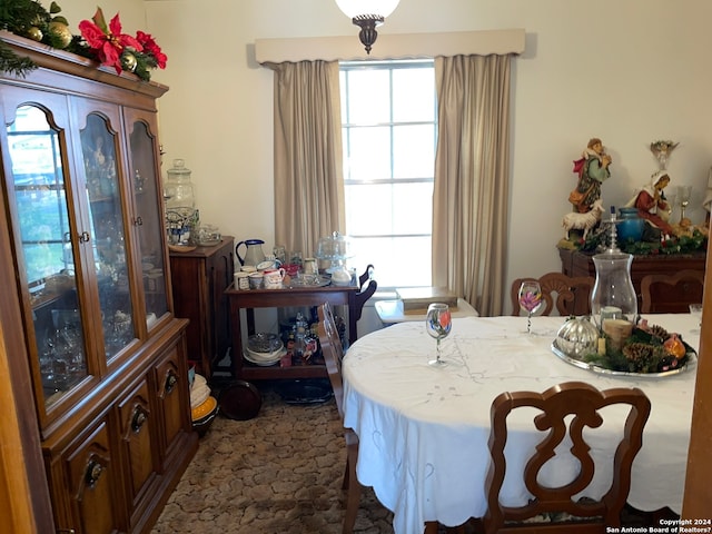 view of dining area