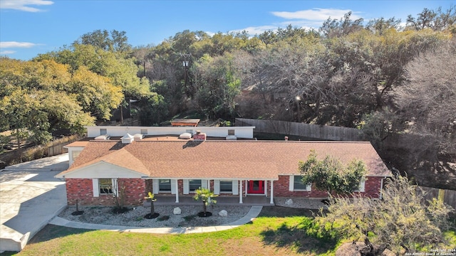 view of birds eye view of property