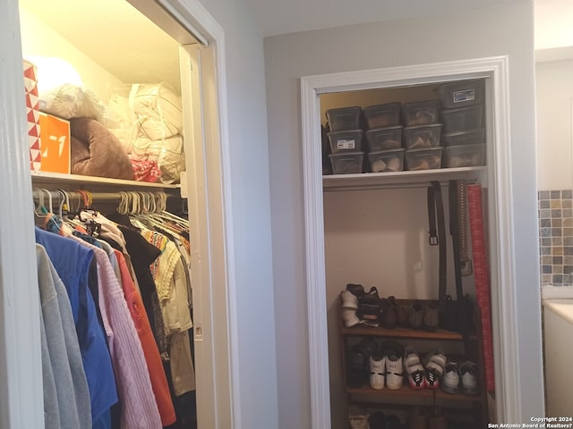 view of closet