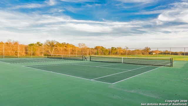 view of tennis court