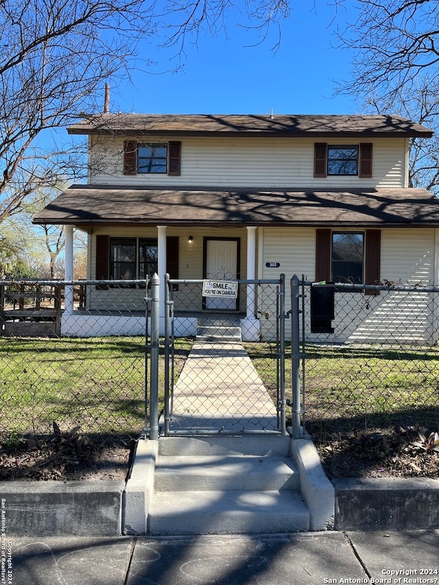 view of front of property